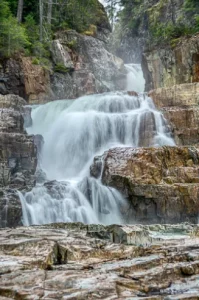 Lower Myra Falls in Strathcona Park
