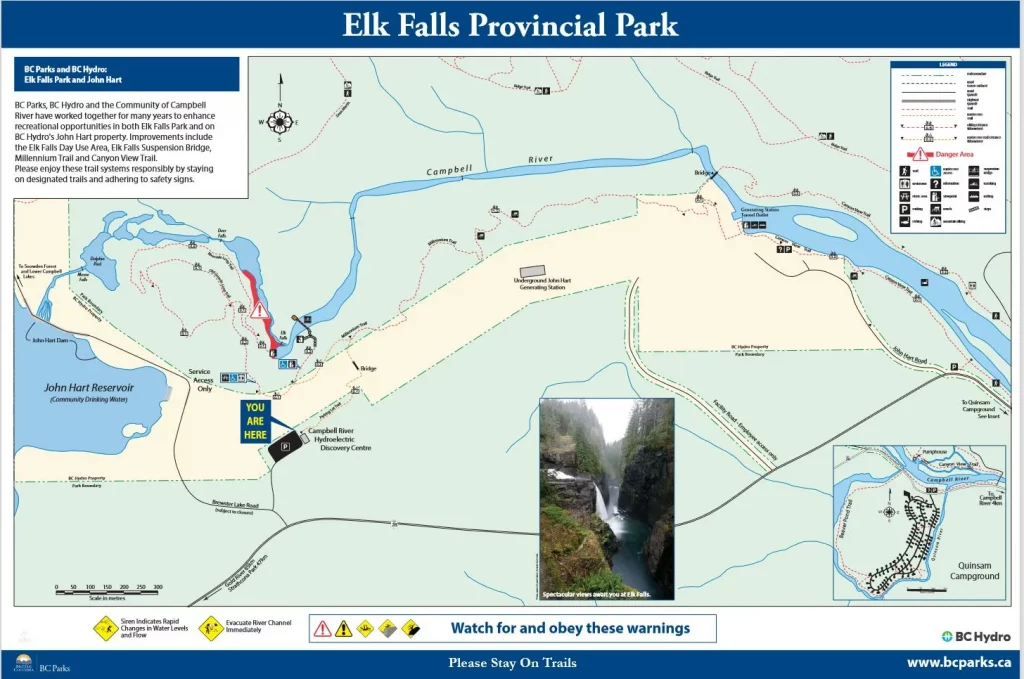 Elk Falls trail map