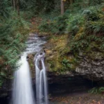 Photographing Stocking Creek Waterfall Vancouver Island