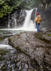 Mohun Creek waterfalls, sometimes knows as trout creek