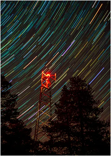 Capturing the magic of star trail settings through photography.