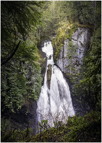 waterfall shot with a shutter release cable