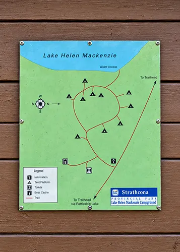 camping diagram for lake helen mackenzie